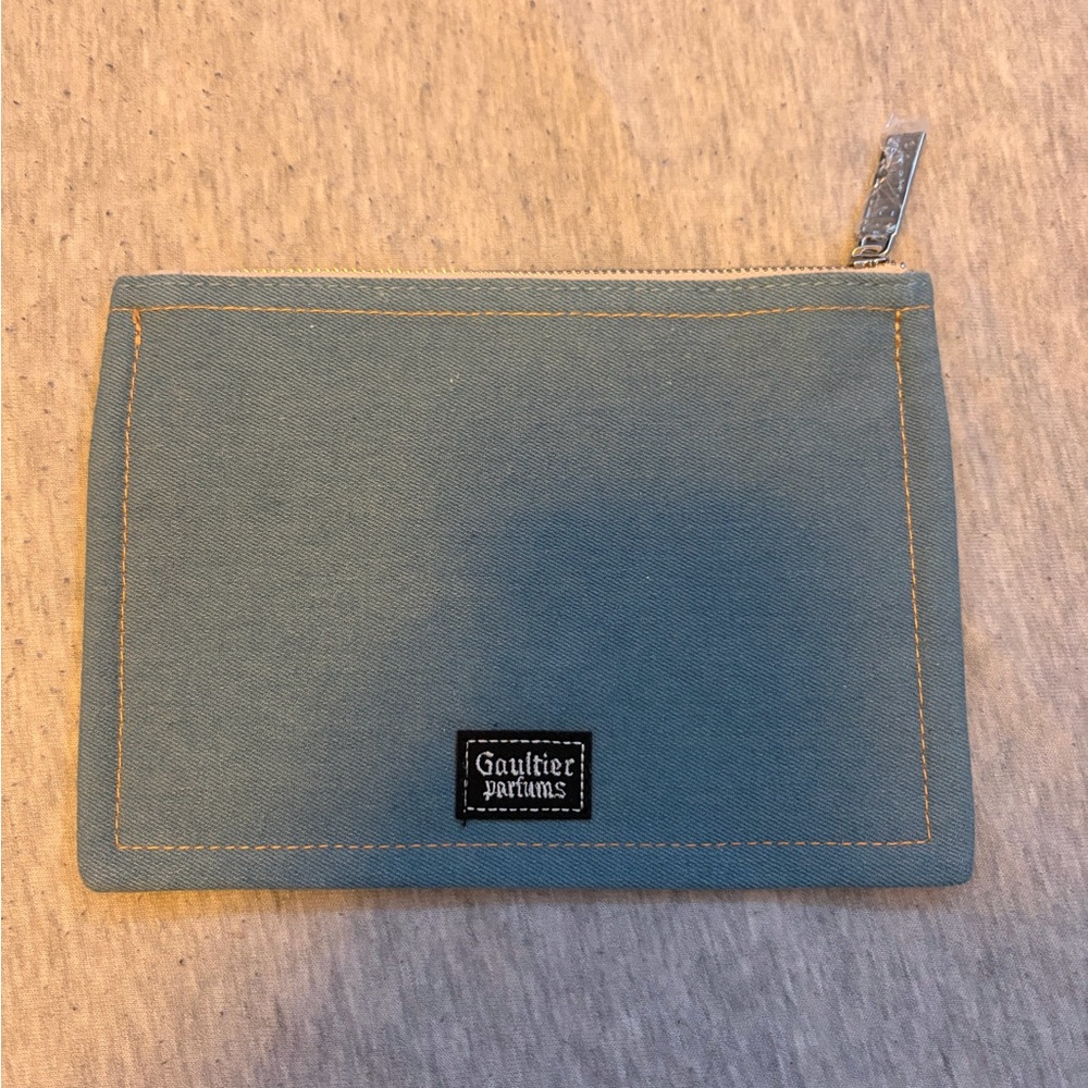 Jean Paul Gaultier Blue Canvas Pouch